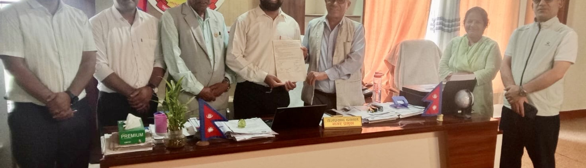 Graduate School of Agriculture and Forestry and Bheriganga Municipality Sign MoU